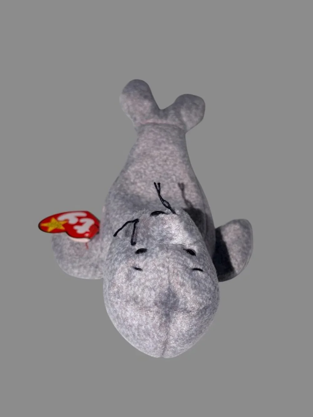 Vintage Ty Beanie Baby Slippery the Seal 1998 Gray Plush Retired w/ Tags